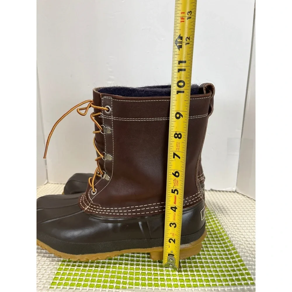 LL Bean Maine Hunting Shoe Men's 9 Brown Leather 10